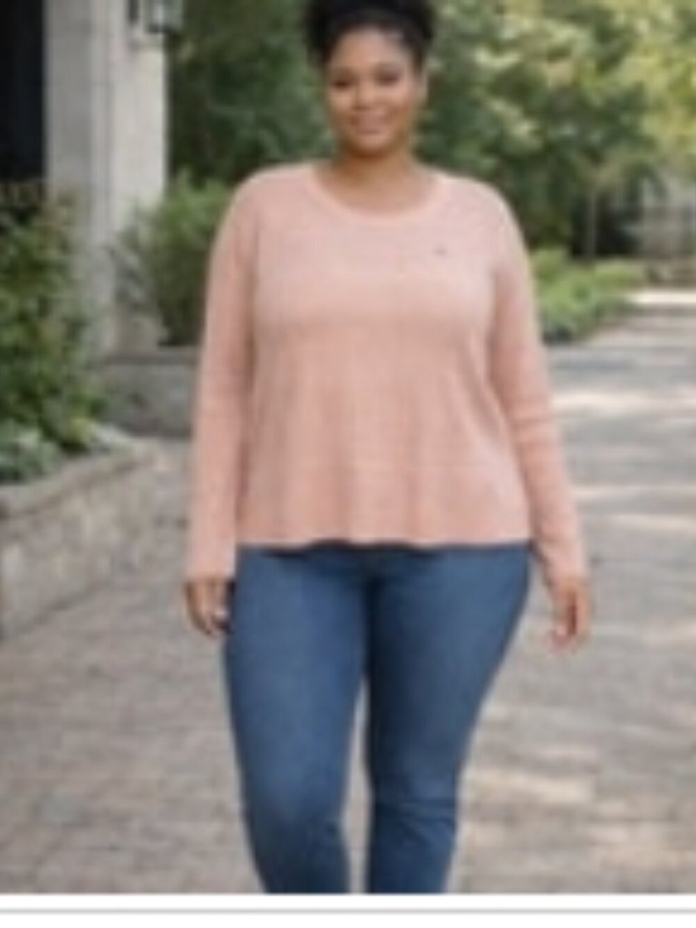 C22 Tommy Hilfiger Women’s Light Pink Cable Knit Sweater, XL, Pre-ownedpom